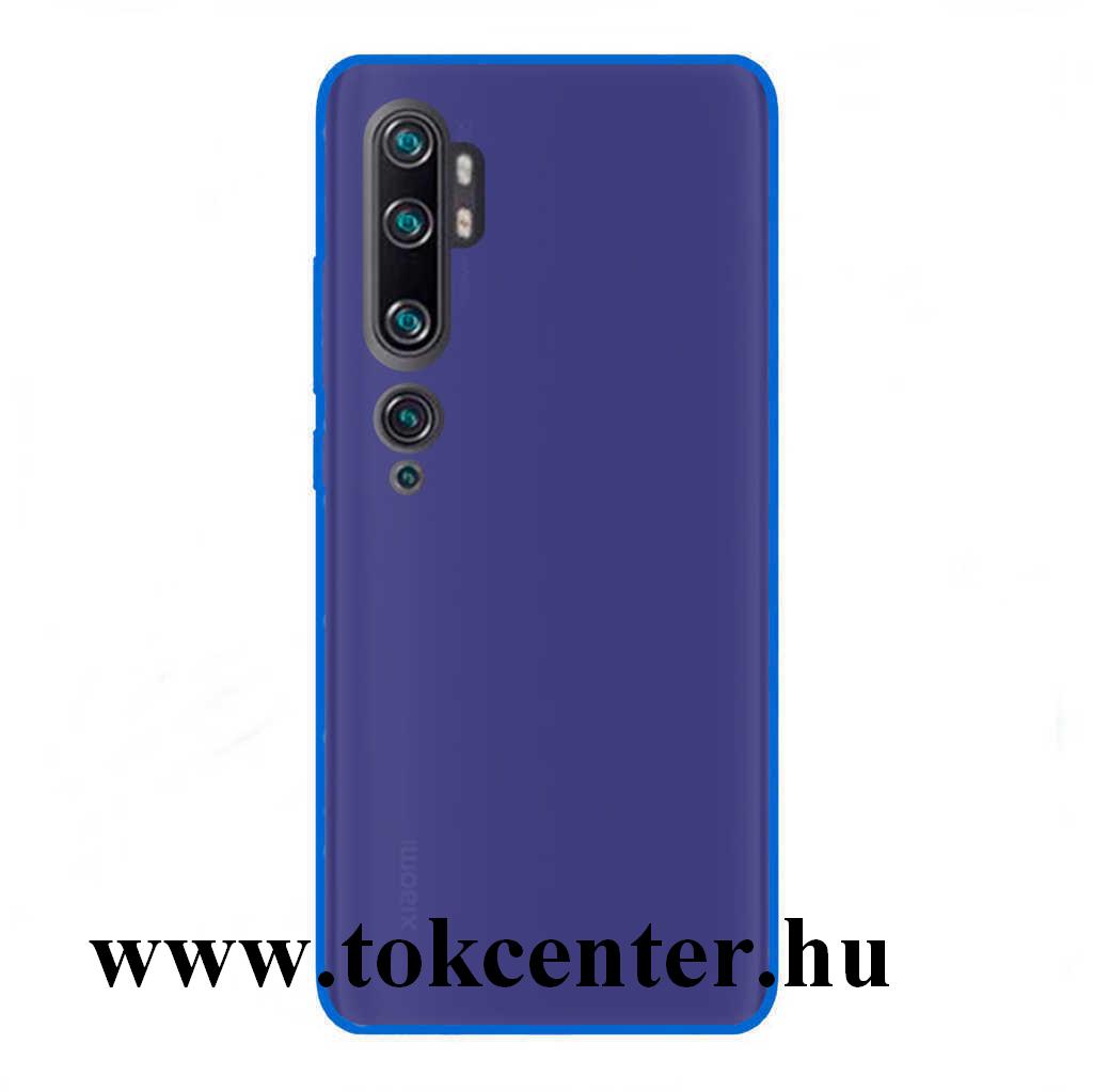Xiaomi Mi Note 10 / Xiaomi Mi Note 10 Pro Szilikon telefonvédő (matt) SÖTÉTKÉK