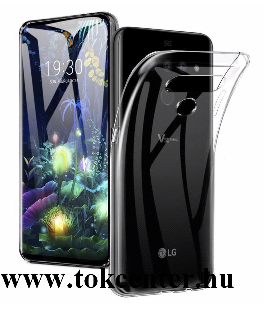 LG V50 ThinQ 5G (V500N) Szilikon telefonvédő ÁTLÁTSZÓ