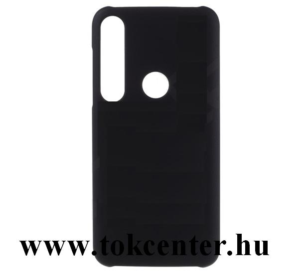 Motorola Moto G8 Plus (XT2019) Műanyag telefonvédő (gumírozott) FEKETE