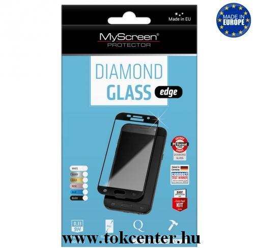 Samsung Galaxy A51 (SM-A515F) MYSCREEN DIAMOND GLASS EDGE képernyővédő üveg (2.5D, full glue, teljes felületén tapad, karcálló, 0.33 mm, 9H) FEKETE
