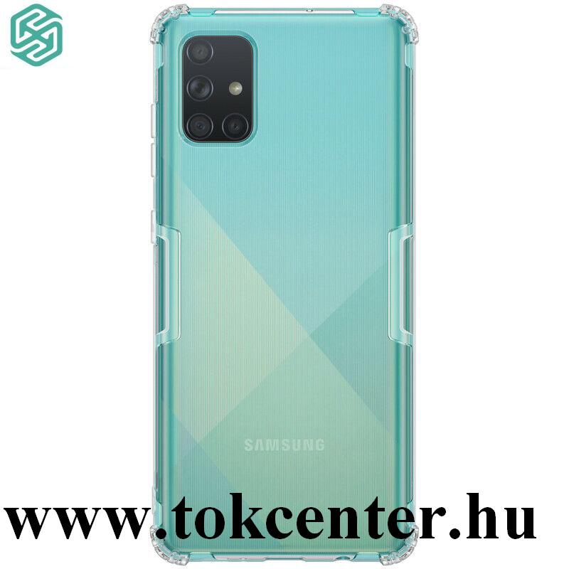 Samsung Galaxy A71 (SM-A715F) NILLKIN NATURE szilikon telefonvédő (közepesen ütésálló, légpárnás sarok, 0.6 mm, ultravékony) SZÜRKE