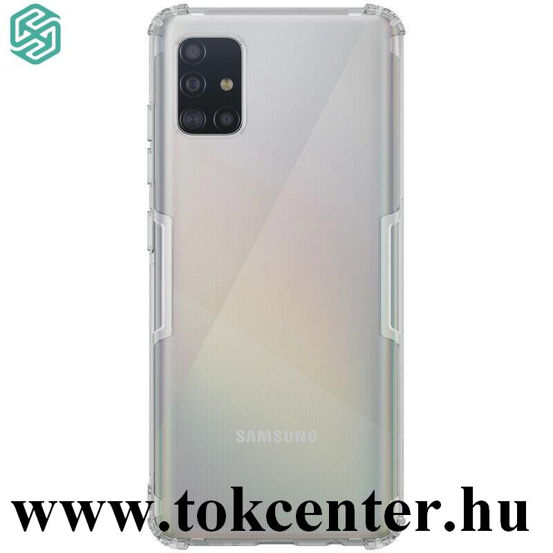 Samsung Galaxy A51 (SM-A515F) NILLKIN NATURE szilikon telefonvédő (közepesen ütésálló, légpárnás sarok, 0.6 mm, ultravékony) SZÜRKE