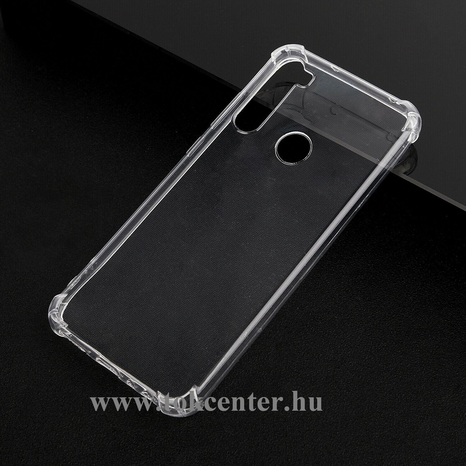 Xiaomi Redmi Note 8T Szilikon telefonvédő (közepesen ütésálló, légpárnás sarok) ÁTLÁTSZÓ