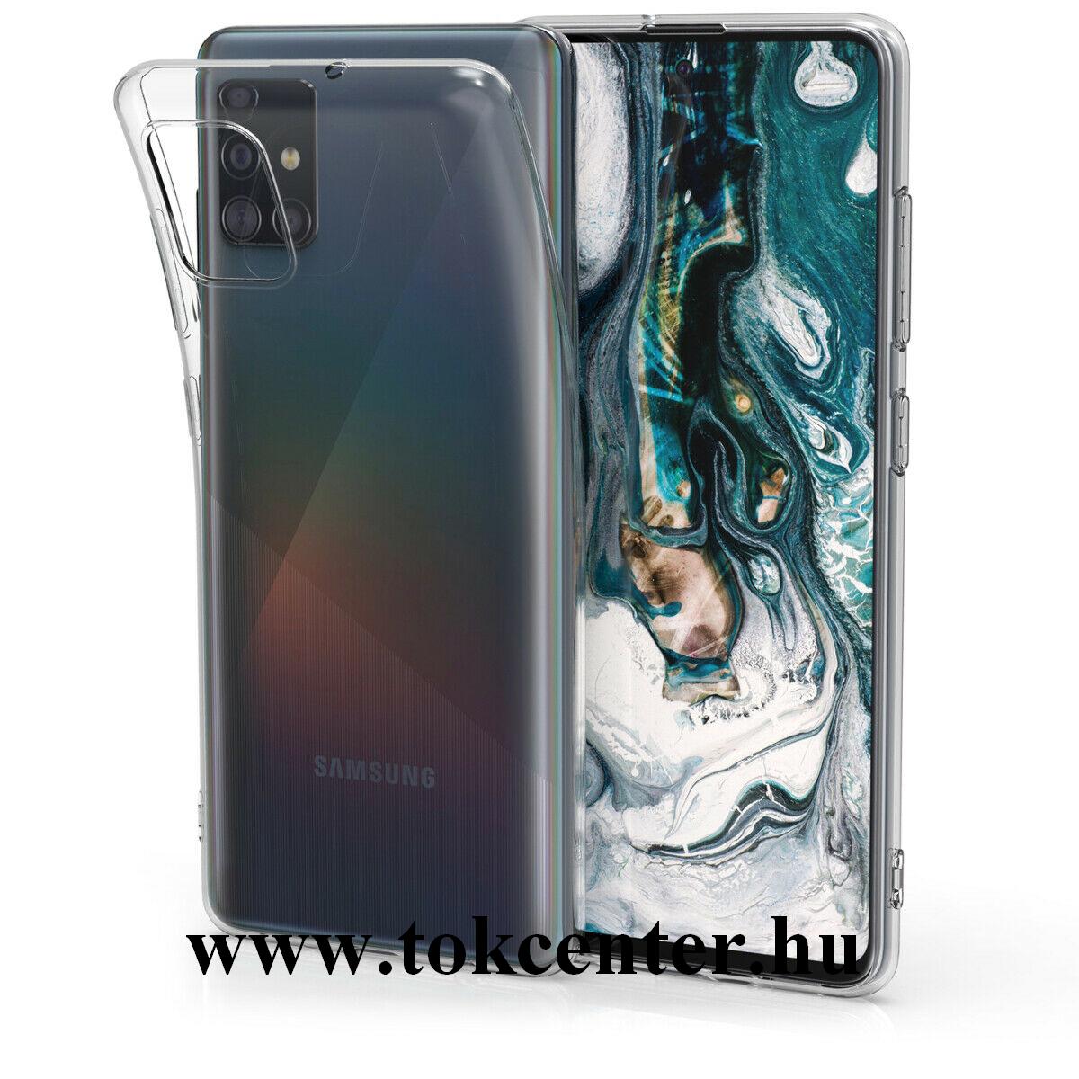 Samsung Galaxy A51 (SM-A515F) Szilikon telefonvédő (ultravékony) ÁTLÁTSZÓ