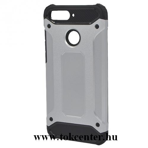 Samsung Galaxy S20 (SM-G980F) Defender műanyag telefonvédő (közepesen ütésálló, légpárnás sarok, szilikon belső, fémhatás) EZÜST