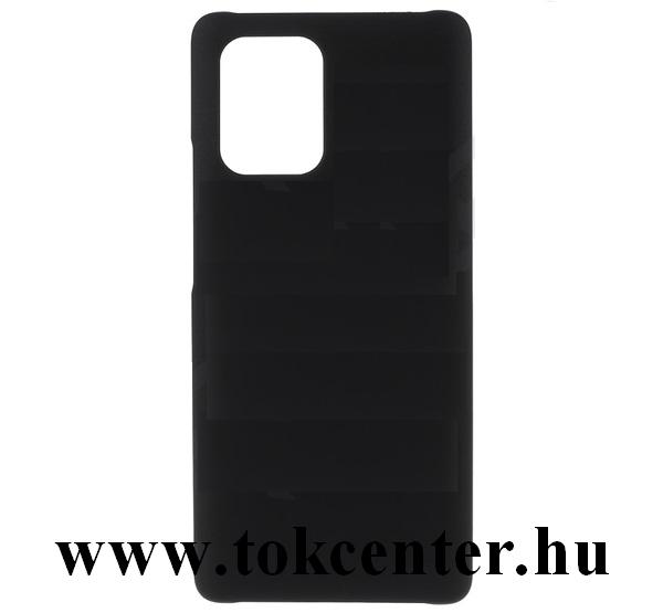 Samsung Galaxy S10 Lite (SM-G770F) Műanyag telefonvédő (gumírozott) FEKETE