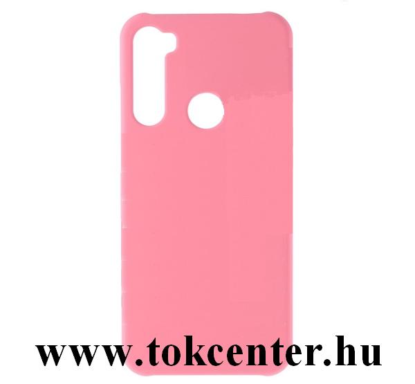 Xiaomi Redmi Note 8T Műanyag telefonvédő (gumírozott) RÓZSASZÍN
