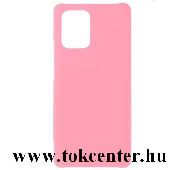 Samsung Galaxy S10 Lite (SM-G770F) Műanyag telefonvédő (gumírozott) RÓZSASZÍN