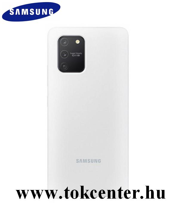 Samsung Galaxy S10 Lite (SM-G770F) Szilikon telefonvédő FEHÉR (EF-PG770TWEG)