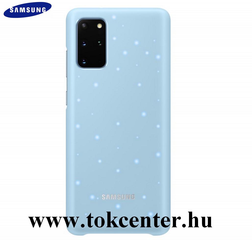 Samsung Galaxy S20 Plus (SM-G985F) Műanyag telefonvédő (ultravékony, hívás és üzenetjelző funkció, LED világítás) VILÁGOSKÉK (EF-KG985CL)