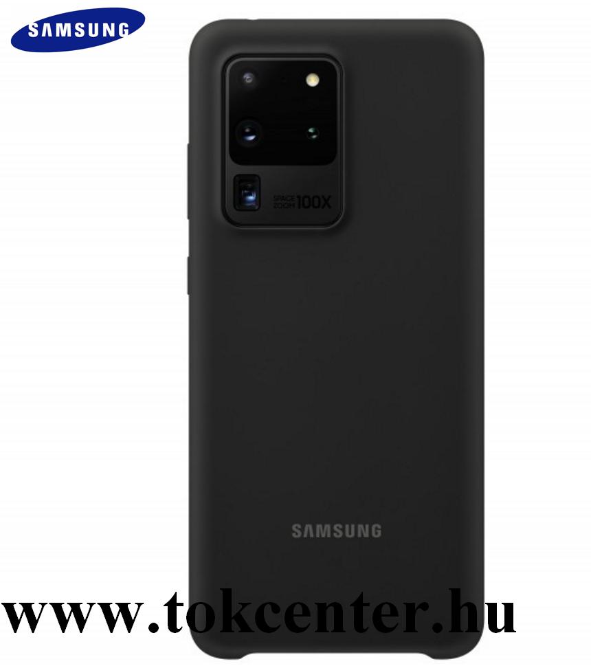 Samsung Galaxy S20 Ultra (SM-G988F) Szilikon telefonvédő FEKETE (EF-PG988TB)