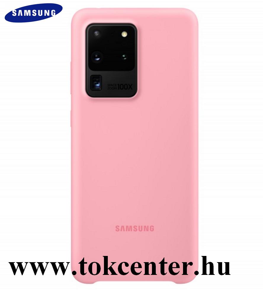 Samsung Galaxy S20 Ultra (SM-G988F) Szilikon telefonvédő RÓZSASZÍN (EF-PG988TP)