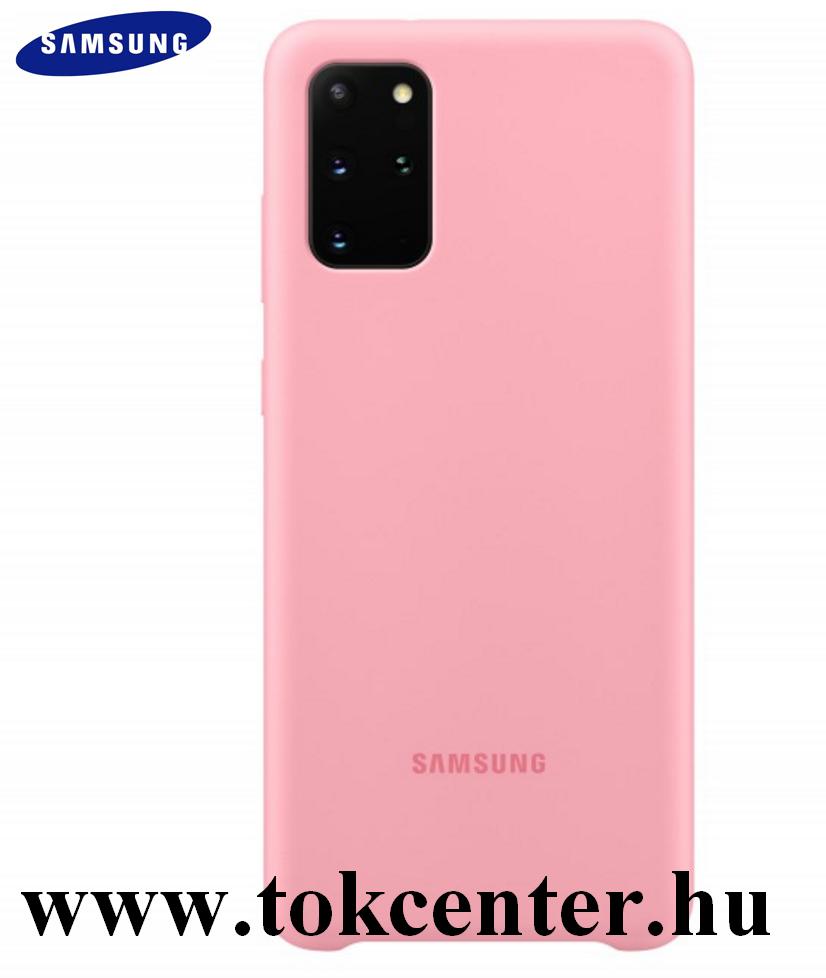 Samsung Galaxy S20 Plus (SM-G985F) Szilikon telefonvédő RÓZSASZÍN (EF-PG985TP)
