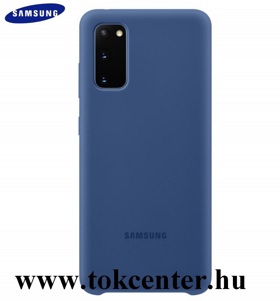 Samsung Galaxy S20 (SM-G980F) Szilikon telefonvédő SÖTÉTKÉK (EF-PG980TN)