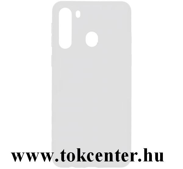 Samsung Galaxy A21 (SM-A210F) Szilikon telefonvédő (közepesen ütésálló, légpárnás sarok) ÁTLÁTSZÓ