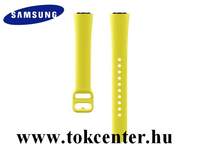 Samsung Galaxy Fit Sport SM-R370 Pótszíj (szilikon, állítható) CITROMSÁRGA (ET-SU370MYE)