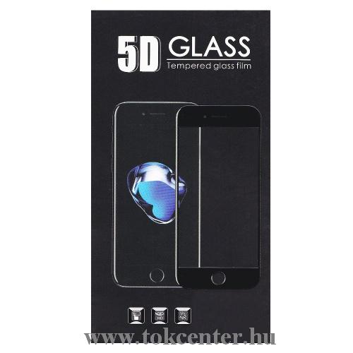 LG K40S (LMX430) Képernyővédő üveg (5D full glue, íves, teljes felületén tapad, karcálló, 0.3 mm, 9H) FEKETE