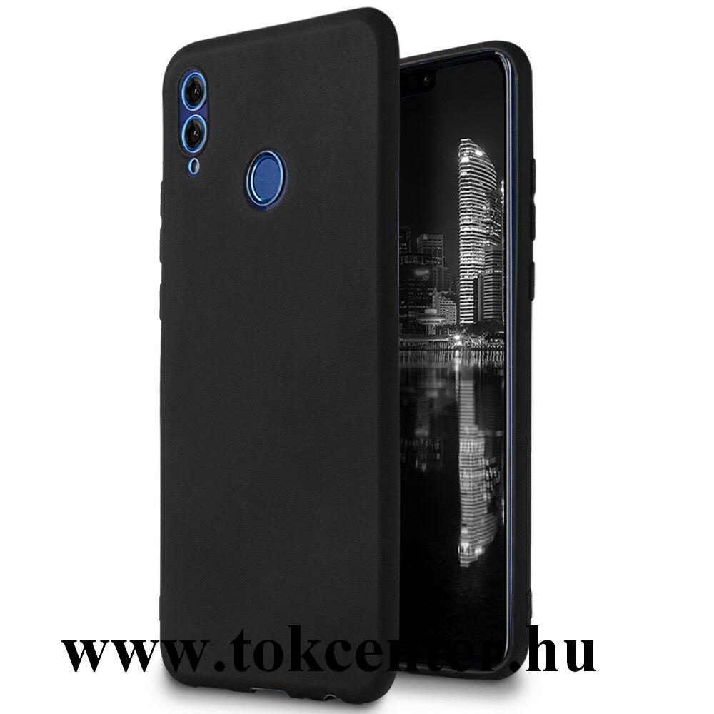 Honor 8X (Huawei View 10 Lite) Szilikon telefonvédő (matt) FEKETE