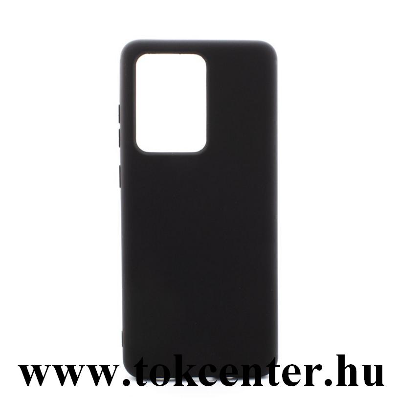 Samsung Galaxy S20 Ultra (SM-G988F) Szilikon telefonvédő (matt) FEKETE