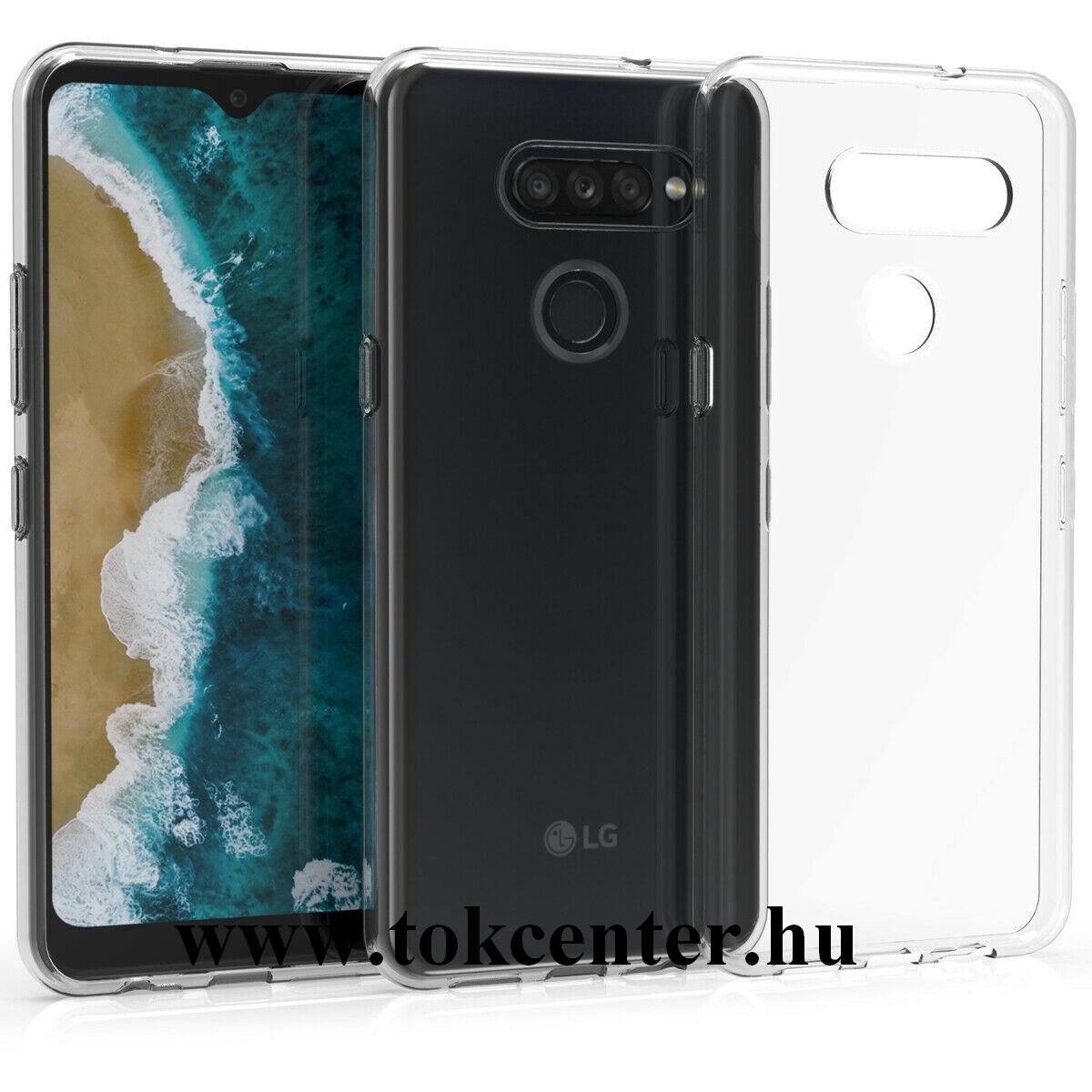 LG K50S (LMX520EM) Szilikon telefonvédő (ultravékony) ÁTLÁTSZÓ