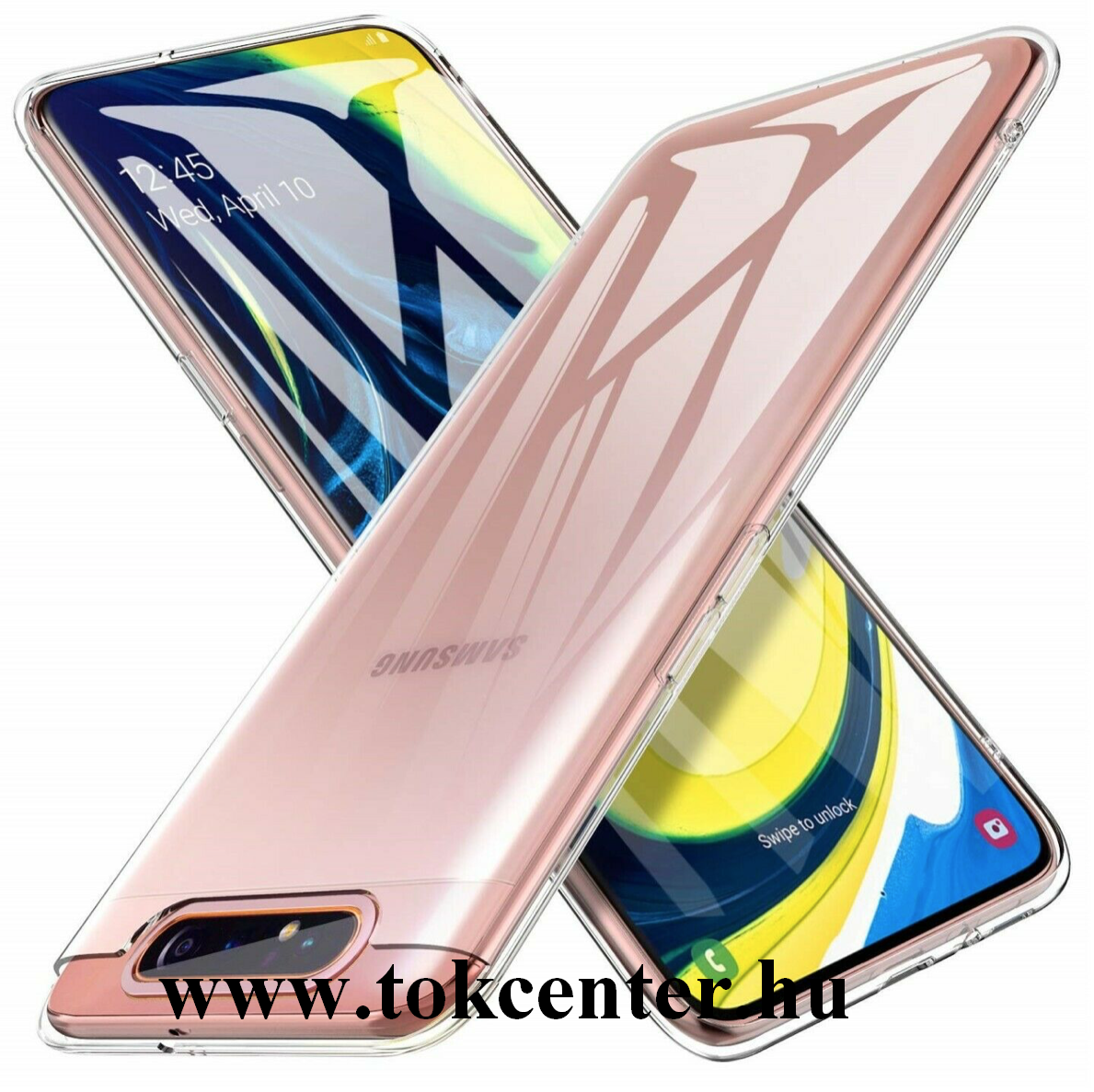 Samsung Galaxy A80 (SM-A805F) Szilikon telefonvédő (ultravékony) ÁTLÁTSZÓ
