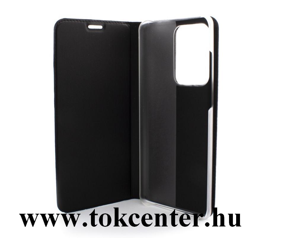 Samsung Galaxy S20 Ultra (SM-G988F) Tok álló, bőr hatású (FLIP, oldalra nyíló, asztali tartó funkció) FEKETE