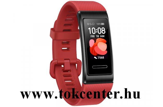 HUAWEI Band 4 Pro bluetooth csuklópánt (aktivitást mérő karkötő, vízálló) PIROS (55024890)