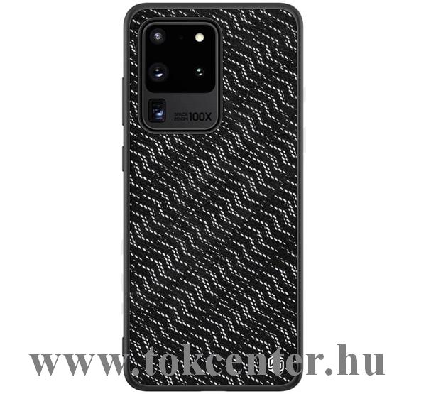 Samsung Galaxy S20 Ultra (SM-G988F) NILLKIN TWINKLE szilikon telefonvédő (közepesen ütésálló, műanyag hátlap, csillogó) EZÜST