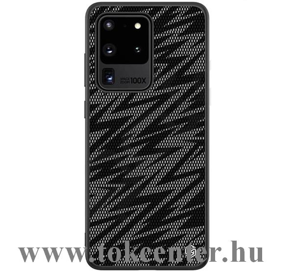 Samsung Galaxy S20 Ultra (SM-G988F) NILLKIN TWINKLE szilikon telefonvédő (közepesen ütésálló, műanyag hátlap, csillogó) FEKETE
