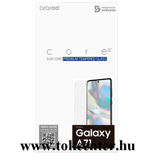 Samsung Galaxy A71 (SM-A715F) Képernyővédő üveg (karcálló, 0.33mm, 9H, NEM íves) ÁTLÁTSZÓ