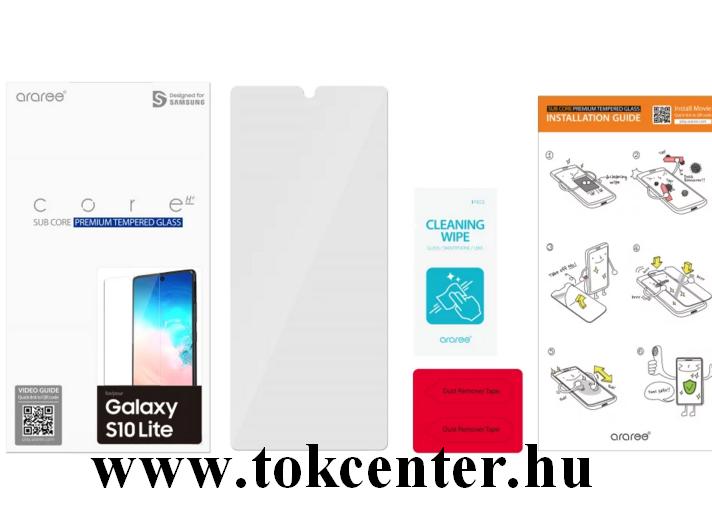 Samsung Galaxy S10 Lite (SM-G770F) Képernyővédő üveg (karcálló, 0.33mm, 9H, NEM íves) ÁTLÁTSZÓ (GP-TTG770KDA)