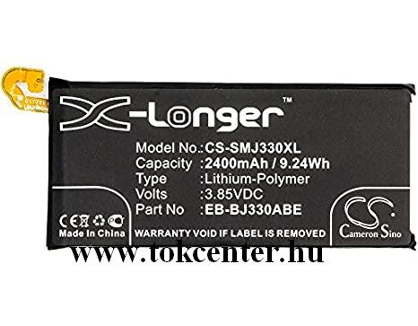 Samsung Galaxy J3 (2017) SM-J330 EU Akku 2400 mAh LI-ION (belső akku, beépítése szakértelmet igényel, EB-BJ330ABE kompatibilis)