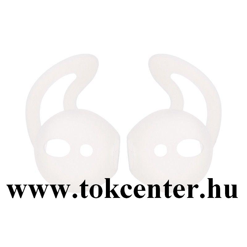 BLUETOOTH fülhallgató fülgumi (1 pár, szárnyas) ÁTLÁTSZÓ Apple AirPods / AirPods 2