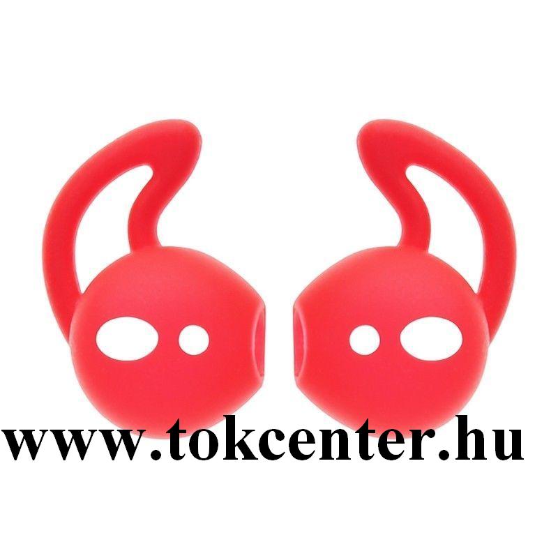 BLUETOOTH fülhallgató fülgumi (1 pár, szárnyas) PIROS Apple AirPods / AirPods 2