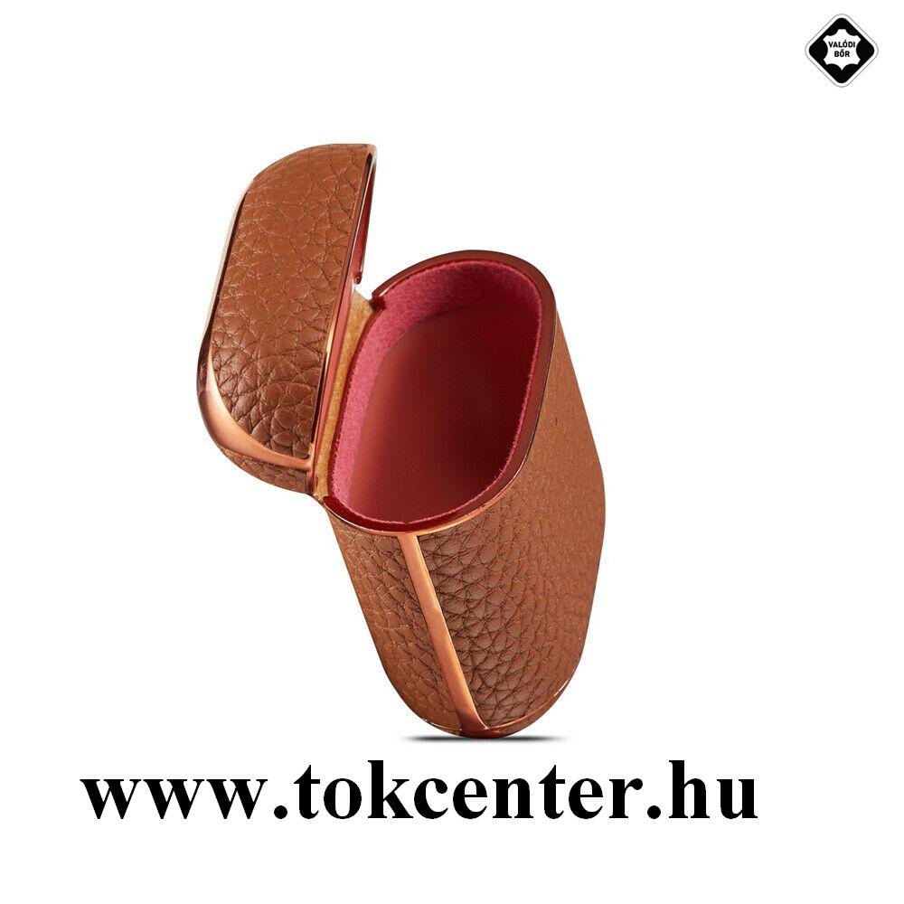 Valódi bőr tok BARNA Apple AirPods / AirPods 2