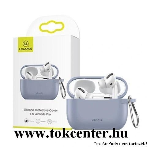 USAMS szilikon tok (karabíner) LILA Apple AirPods Pro