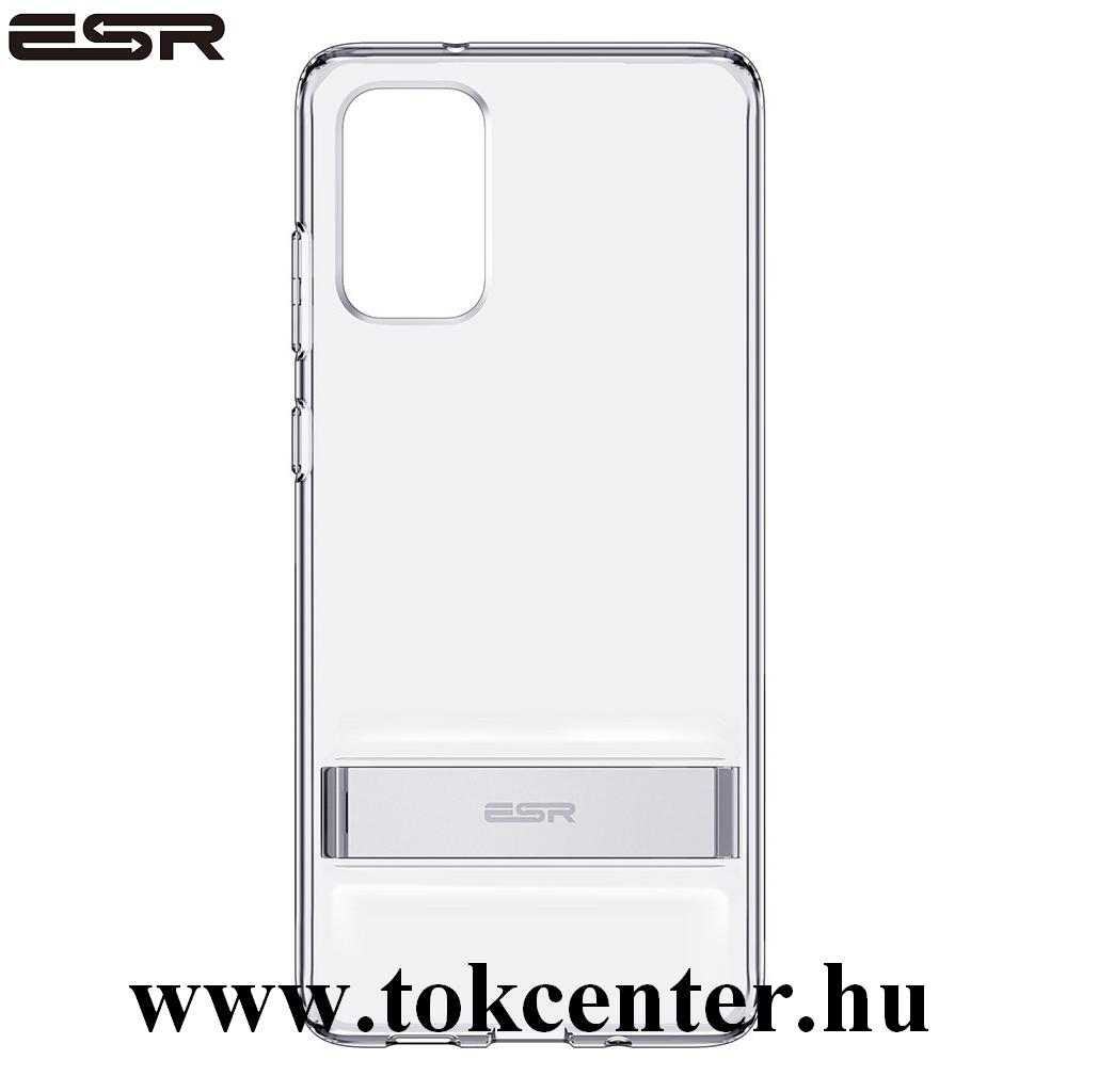 Samsung Galaxy S20 Plus (SM-G985F) ESR AIR SHIELD BOOST szilikon telefonvédő (közepesen ütésálló, légpárnás sarok, kitámasztó) ÁTLÁTSZÓ