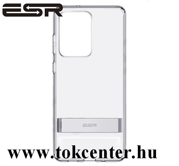 Samsung Galaxy S20 Ultra (SM-G988F) ESR AIR SHIELD BOOST szilikon telefonvédő (közepesen ütésálló, légpárnás sarok, kitámasztó) ÁTLÁTSZÓ
