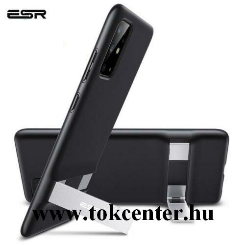 Samsung Galaxy S20 Plus (SM-G985F) ESR AIR SHIELD BOOST szilikon telefonvédő (közepesen ütésálló, légpárnás sarok, kitámasztó) FEKETE