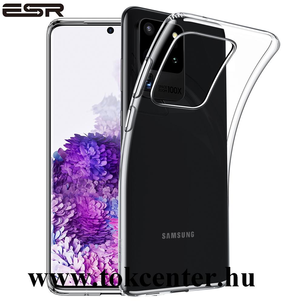Samsung Galaxy S20 Ultra (SM-G988F) ESR ESSENTIAL Zero szilikon telefonvédő (ultravékony, közepesen ütésálló, légpárnás sarok) ÁTLÁTSZÓ