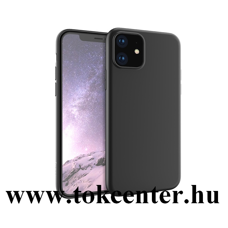 Apple iPhone 11 HOCO FASCINATION szilikon telefonvédő (matt) FEKETE