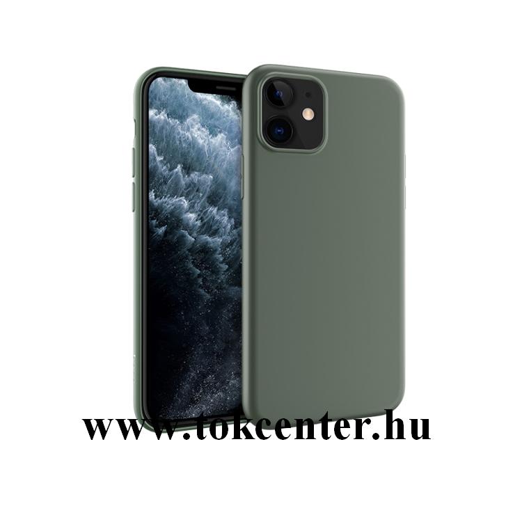 Apple iPhone 11 HOCO FASCINATION szilikon telefonvédő (matt) ZÖLD