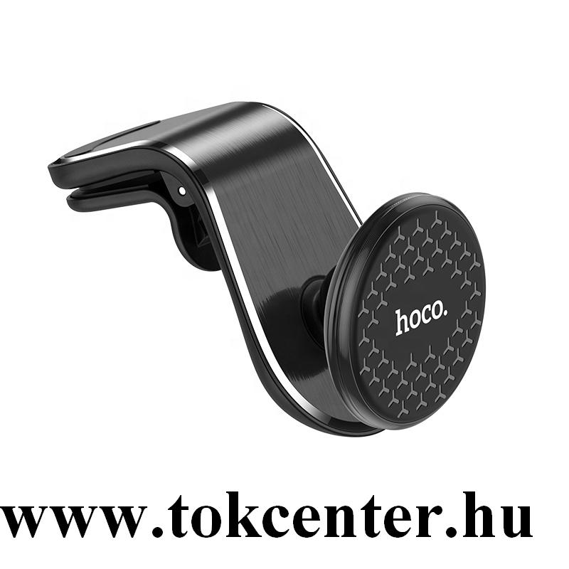 HOCO CA59 autós tartó (tapadókorongos, szellőzőre, mágneses) FEKETE