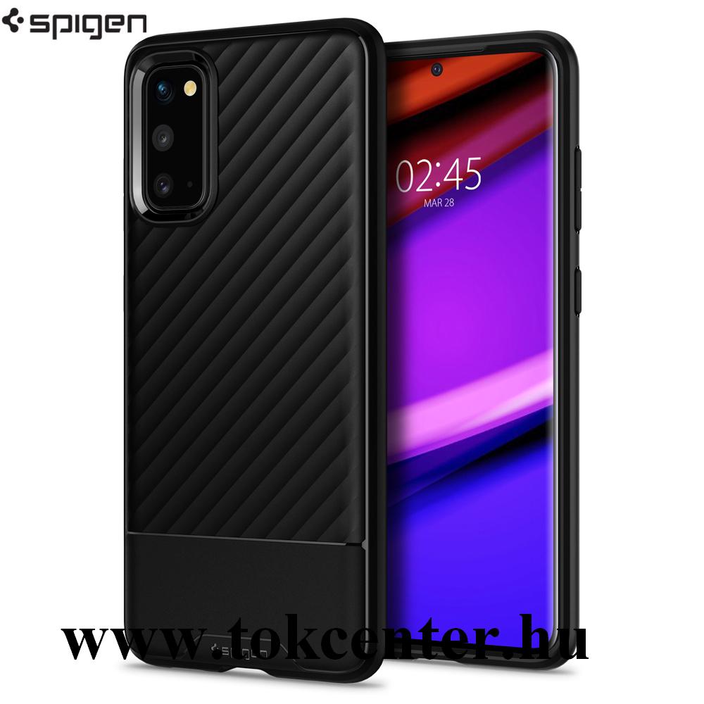 Samsung Galaxy S20 (SM-G980F) SPIGEN CORE ARMOR szilikon telefonvédő (közepesen ütésálló, 3D minta) FEKETE (ACS00851)