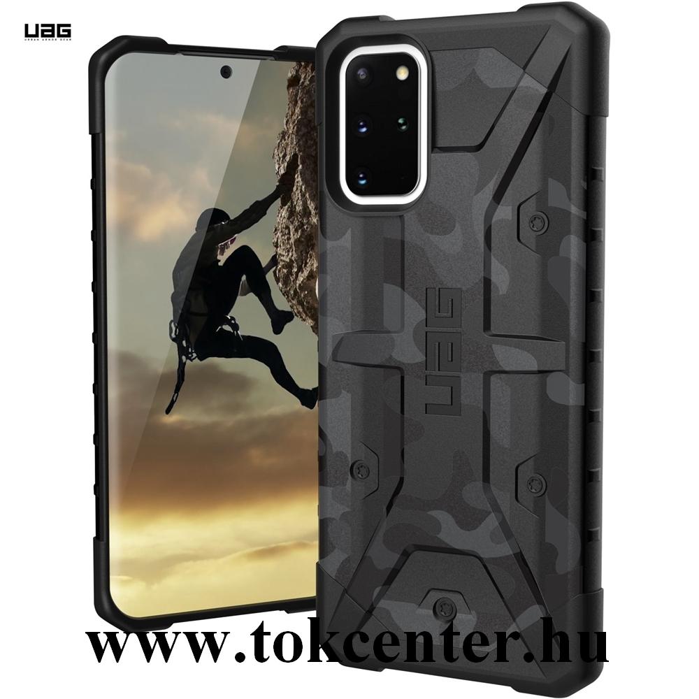 Samsung Galaxy S20 Plus (SM-G985F) UAG PATHFINDER defender műanyag telefonvédő (közepesen ütésálló, csúszásgátló, légpárnás sarok) FEKETE/TEREPMINTA (211987114061)