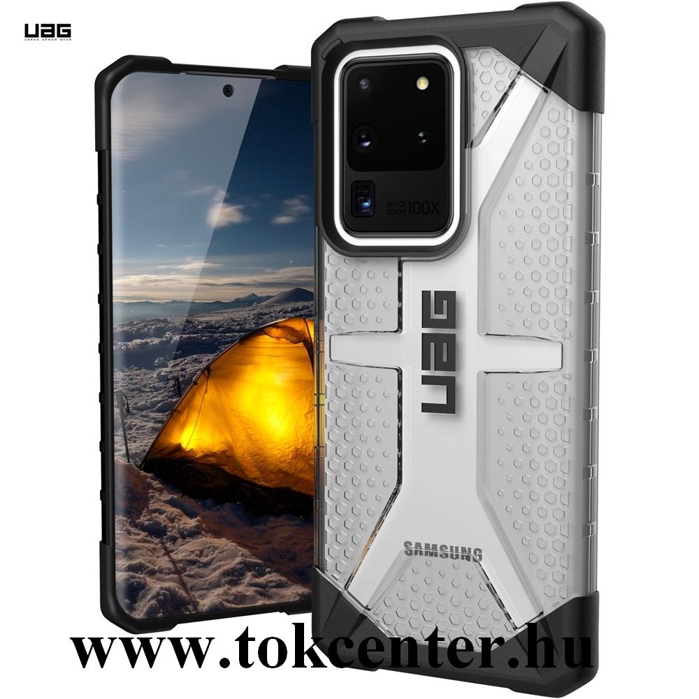 Samsung Galaxy S20 Ultra (SM-G988F) UAG PLASMA defender műanyag telefonvédő (közepesen ütésálló,csúszásgátló, légpárnás sarok) ÁTLÁTSZÓ (211993114343)