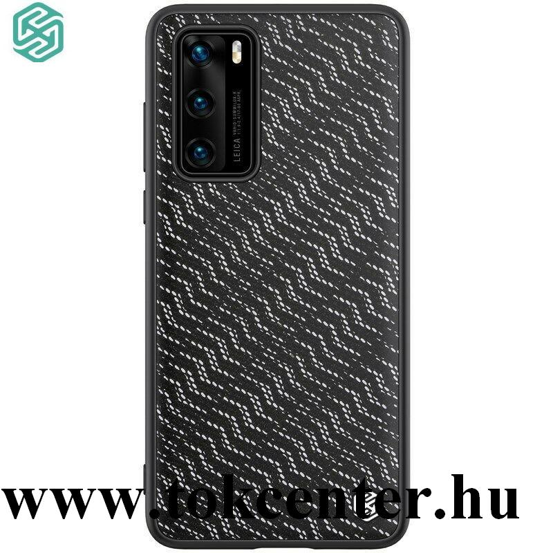 Huawei P40 NILLKIN TWINKLE szilikon telefonvédő (közepesen ütésálló, műanyag hátlap, csillogó) EZÜST