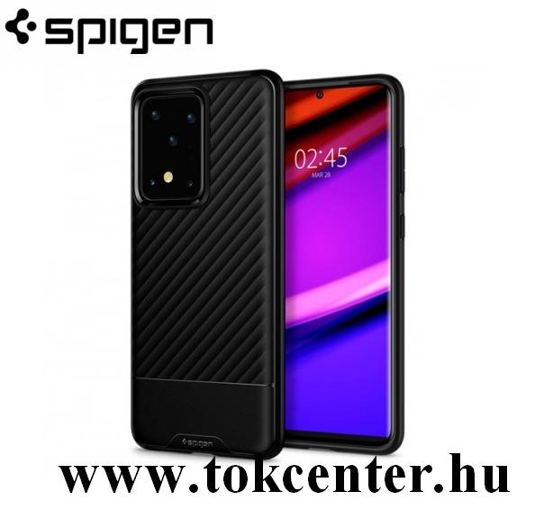 Samsung Galaxy S20 Ultra (SM-G988F) SPIGEN CORE ARMOR szilikon telefonvédő (közepesen ütésálló, 3D minta) FEKETE