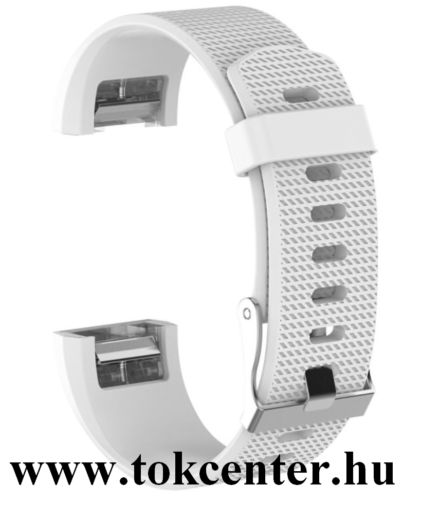 Fitbit Charge 2 Pótszíj (szilikon, állítható) FEHÉR