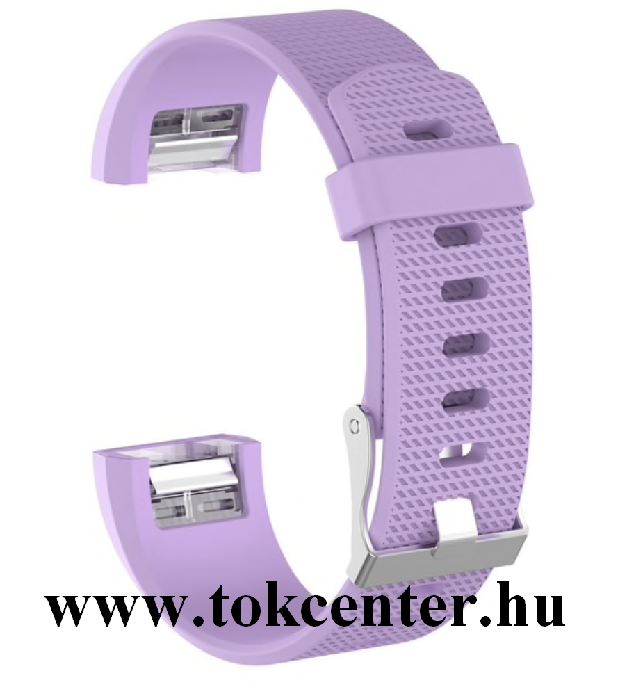 Fitbit Charge 2 Pótszíj (szilikon, állítható) LILA